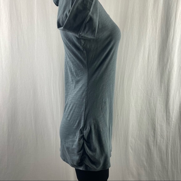 Garnet Hill Pima Cotton & Modal Ruched Long-Sleeve Tee S - Picture 9 of 10